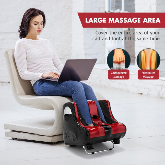 Premium Shiatsu Heating Foot and Calf Massager