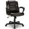 Premium Executive Leather Office Chair Adjustable Computer Desk Chair w/ Armrest