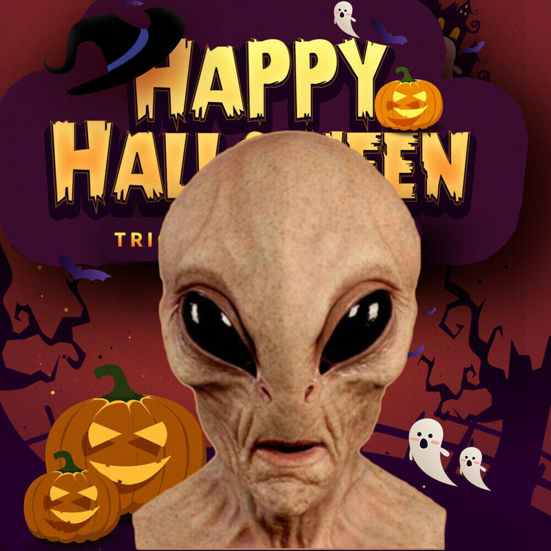 Scary Alien Adult Mask Latex Head for Halloween