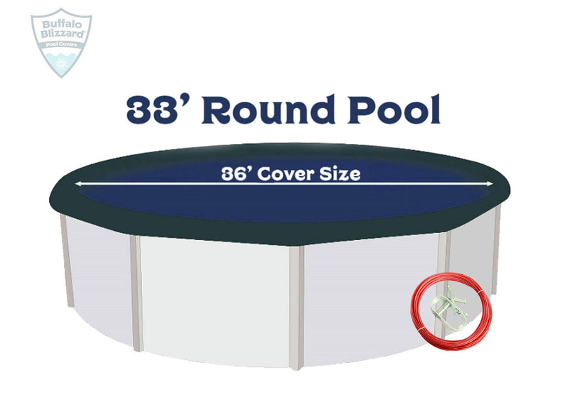 Buffalo Blizzard Round Above Ground Swimming Pool Winter Covers