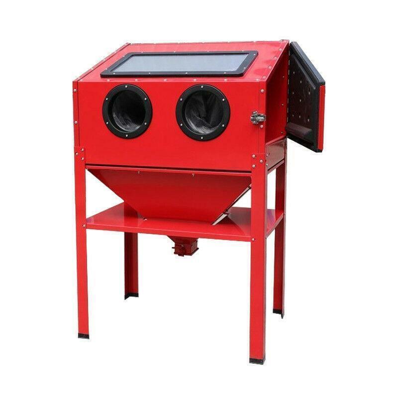 60 Gallon Sand Blast Abrasive Cabinet with Gun,Hose,Gloves,Nozzles,Sandblaster