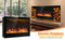 Premium 36 Inch Infrared Electric Fireplace Insert with Remote Control