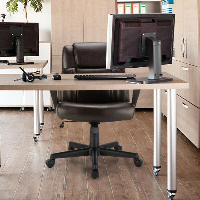 Premium Executive Leather Office Chair Adjustable Computer Desk Chair w/ Armrest