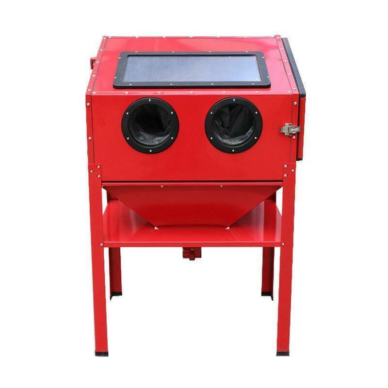 60 Gallon Sand Blast Abrasive Cabinet with Gun,Hose,Gloves,Nozzles,Sandblaster