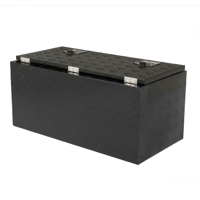 36" Heavy Duty Black Aluminum Tool Box Truck Storage Underbody ATV/RV/Trailer