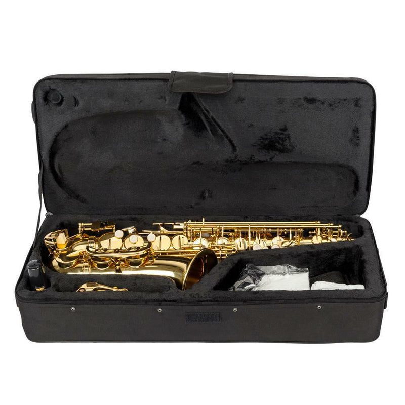 New Professional Band Eb Alto Sax Saxophone Paint Gold w/ Case & Accessories