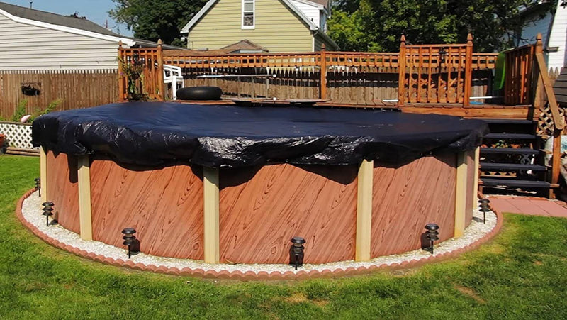 Buffalo Blizzard Round Above Ground Swimming Pool Winter Covers