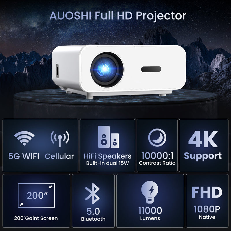 4K Portable Outdoor Projector