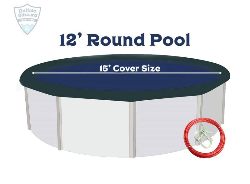 Buffalo Blizzard Round Above Ground Swimming Pool Winter Covers