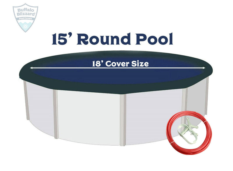 Buffalo Blizzard Round Above Ground Swimming Pool Winter Covers