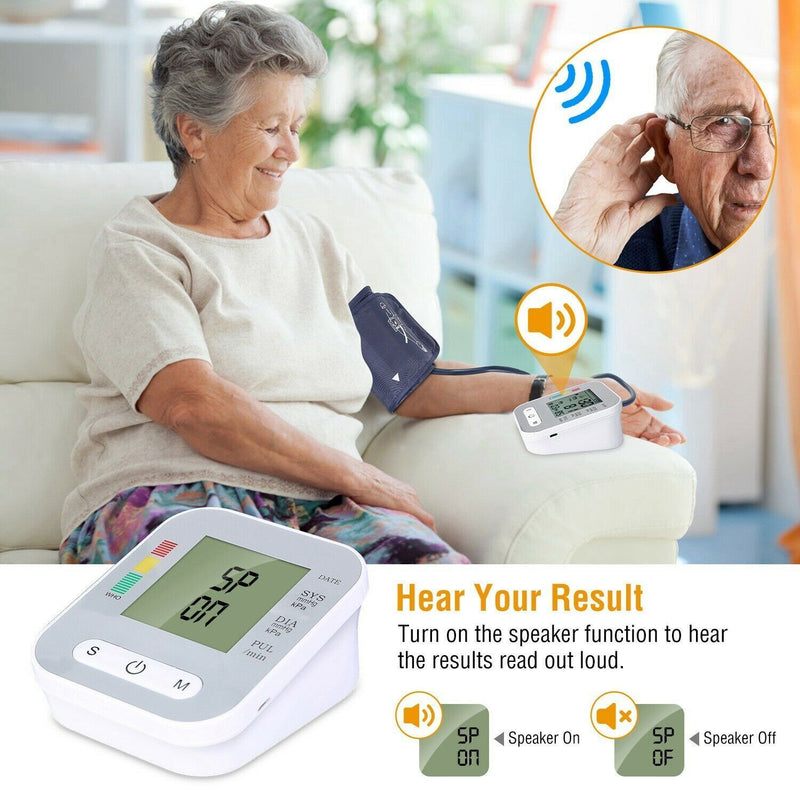 Upper Arm Blood Pressure Monitor Digital BP Cuff Machine