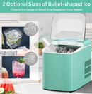 26 lbs Countertop LCD Display Ice Maker with Ice Scoop