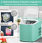 26 lbs Countertop LCD Display Ice Maker with Ice Scoop