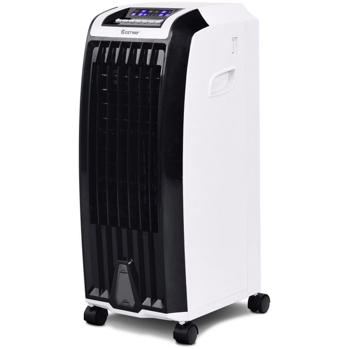 Portable Home And Office Evaporative Air Cooler With 3 Wind Modes And Timer