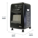 Portable Outdoor 18,000 BTU Cabinet Heater
