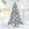 7.5 Feet Artificial Christmas Tree With Snow Flocked Hinged