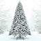 7.5 Feet Artificial Christmas Tree With Snow Flocked Hinged