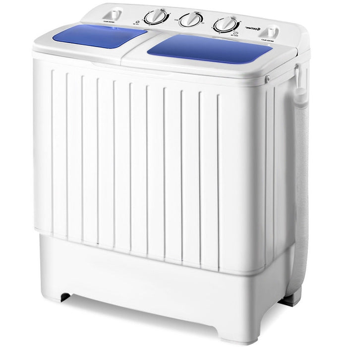 Premium Portable Mini Washing Machine Washer Compact Twin Tub 20 lbs Spin