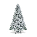 7.5 Feet Artificial Christmas Tree With Snow Flocked Hinged