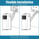 Premium 8000 BTU ASHRAE Portable Air Conditioner With Dehumidifier Function and Remote Control