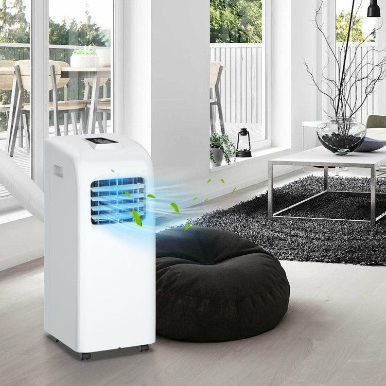 Premium 8000 BTU ASHRAE Portable Air Conditioner With Dehumidifier Function and Remote Control