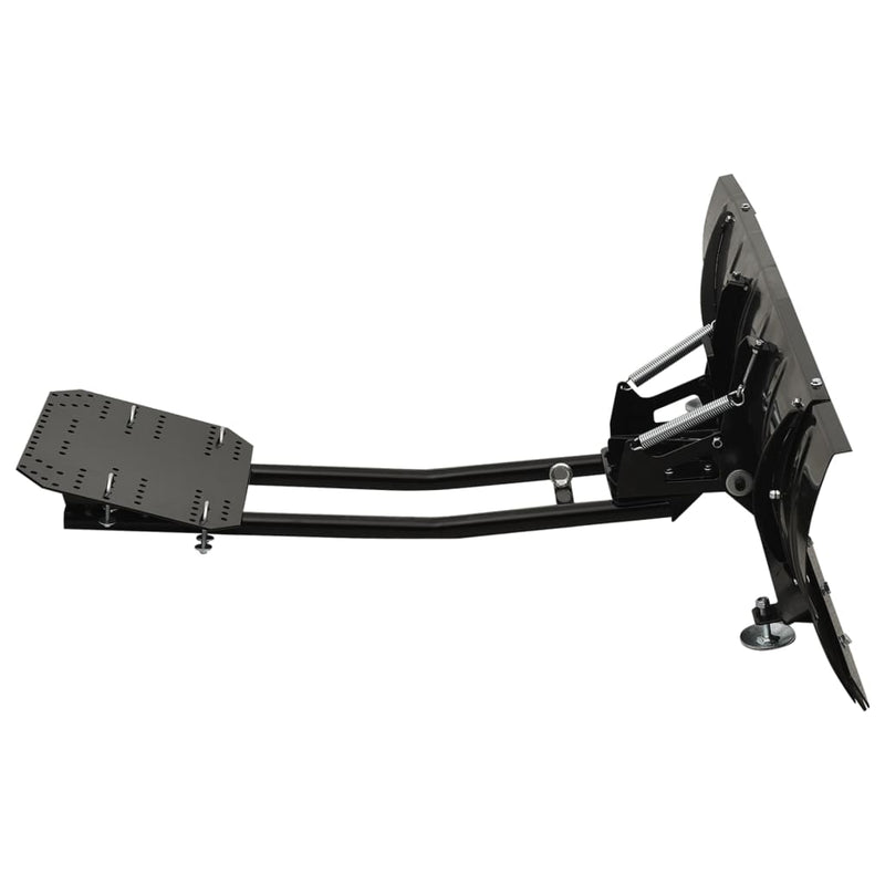 Premium Snow Plough for ATV 59.1"x15" Black Five adjusted angles