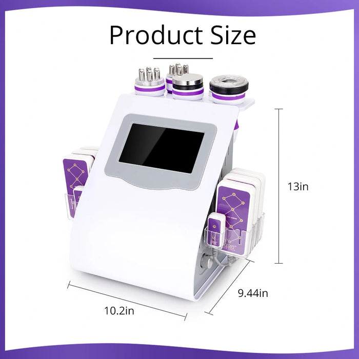 6 In 1 Body sculpting cavitation machine with lipo laser