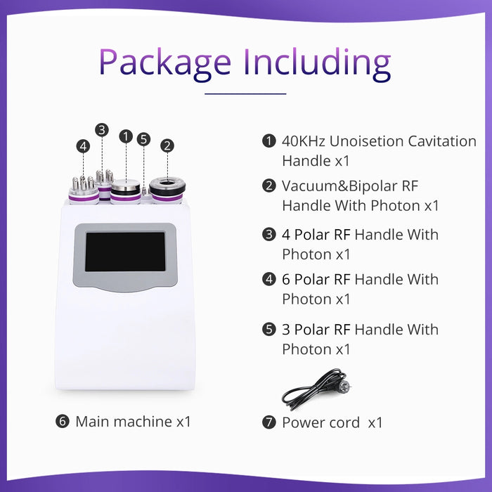 5 IN 1 Ultrasonic Body Slimming  Cavitation Machine for Skin Tightening And Home Use