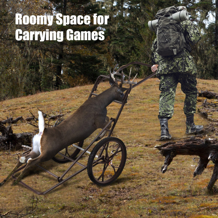 Larger Capacity Folding Deer Game Cart