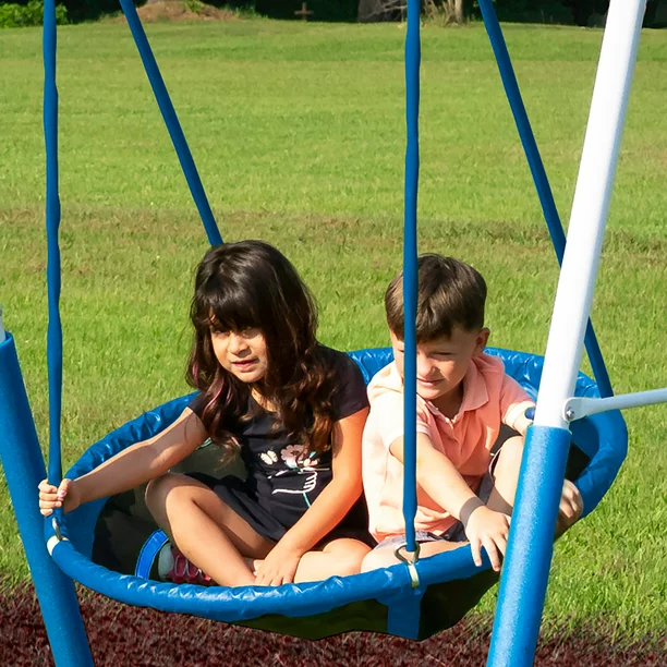 Rosemead Metal Swing and Slide Set