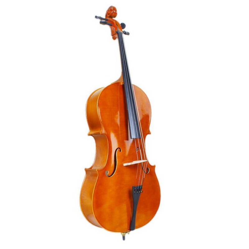 Professional Cello 4/4 Full Size BassWood Set with Bag+Bow+Rosin+Bridge With Bag