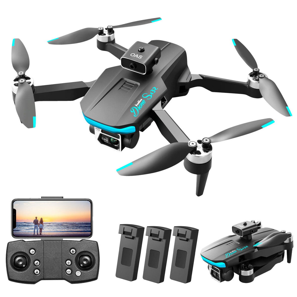 5G 8K GPS Drone Pro with HD Brushless Dual Camera Drones WiFi FPV Fold ...