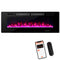 Premium 50 Inches Ultra-Thin Electric Fireplace Wall-Mounted & Recessed Fireplace Heater