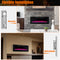 Premium 50 Inches Ultra-Thin Electric Fireplace Wall-Mounted & Recessed Fireplace Heater