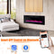 Premium 50 Inches Ultra-Thin Electric Fireplace Wall-Mounted & Recessed Fireplace Heater