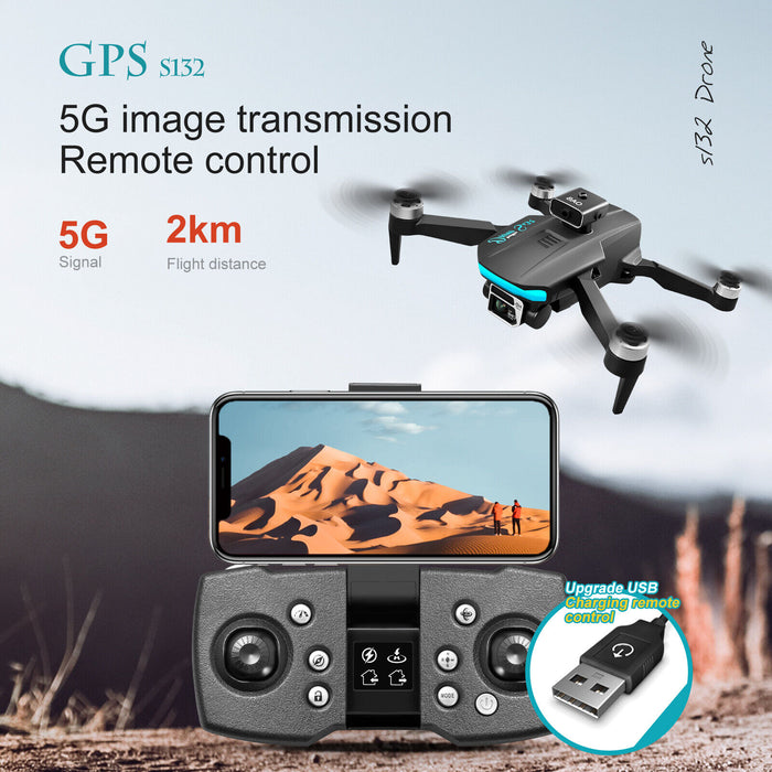 5G 8K GPS Drone Pro with HD Brushless Dual Camera Drones WiFi FPV Foldable RC