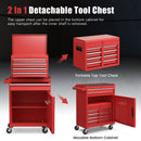 Premium 2 in 1 Tool Chest & Cabinet with 5 Sliding Drawers
