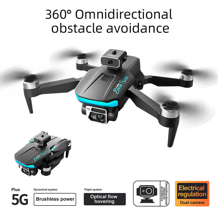 5G 8K GPS Drone Pro with HD Brushless Dual Camera Drones WiFi FPV Foldable RC