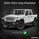 OEDRO 6" Running Boards for 2020-2024 Jeep Gladiator JT 4 Door Drop Side Steps