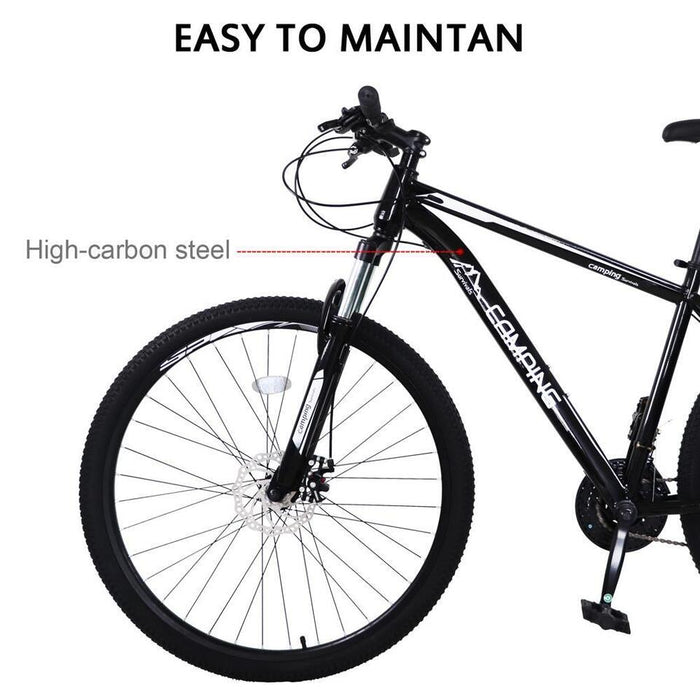Adult Mens Mountain Bike, High Carbon Steel Frame, 21-Speed, 29'' Wheels