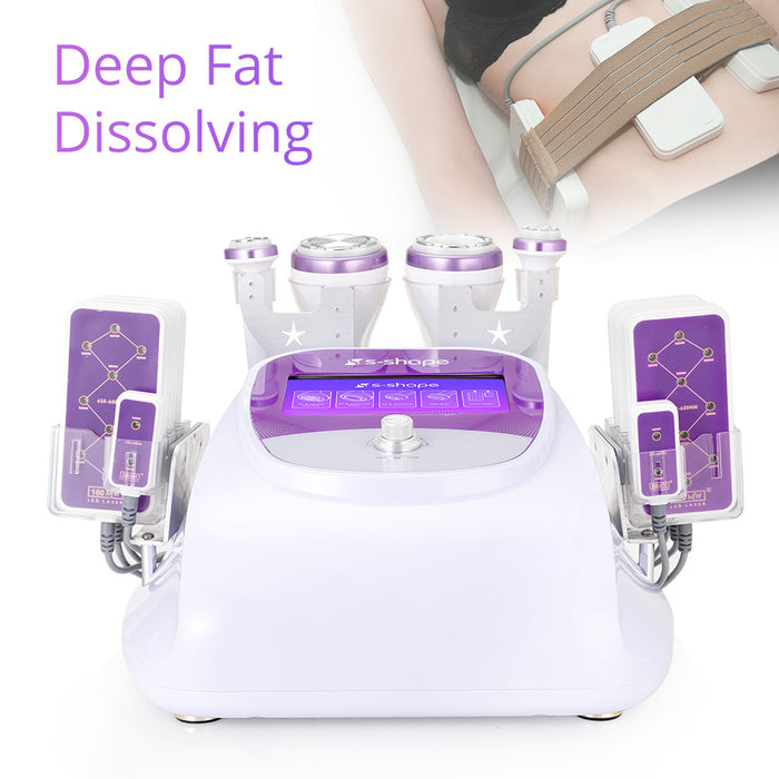 All in 1 Face And Body Shaping Care System 30K S Shape Machine 160MW Lipo Laser Fat Burning