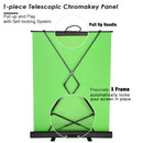 Portable Green Screen Collapsible With Floorstand