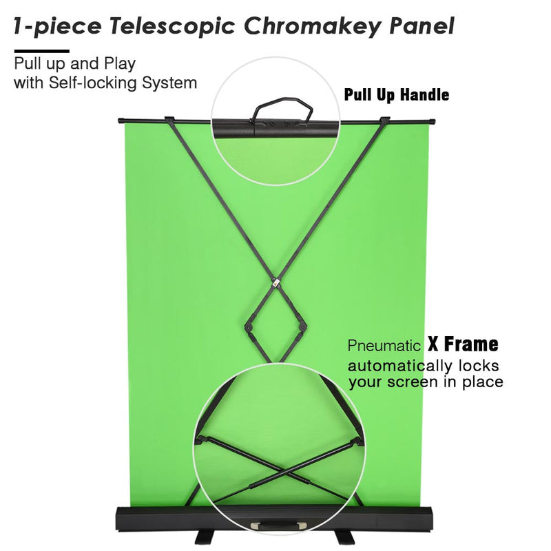Portable Green Screen Collapsible With Floorstand