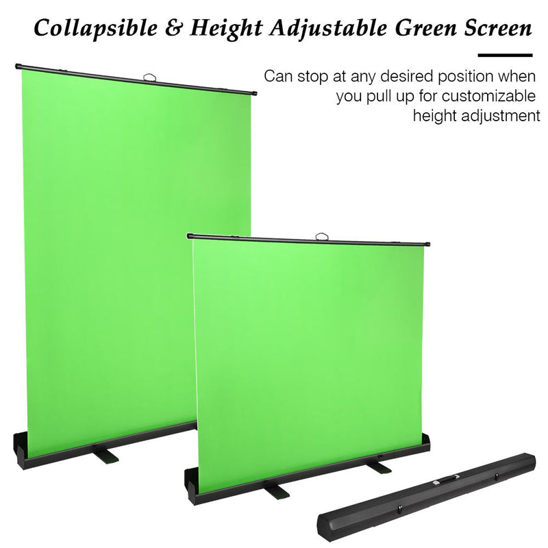 Portable Green Screen Collapsible With Floorstand
