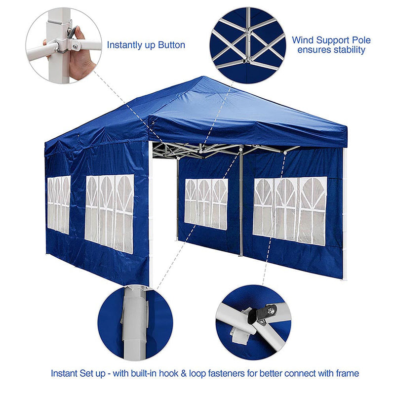 10'x20' Waterproof Ez Pop Up Canopy Tent Shelter