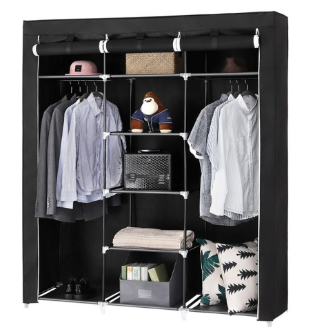 Portable Closet Wardrobe With Ample Storage Space
