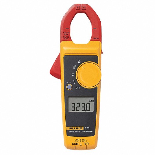 Clamp On Digital Clamp Meter, 1.1 in (28 mm) Jaw Capacity, CAT III 600V, CAT IV 300V