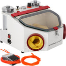 Twin Pen Sandblaster Double Pen Sand Blaster Machine For Dental Lab 2 Tanks Lamp