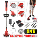 24V Cordless String Trimmer Weed Eater Lawn Edger Grass Brush Cutter+2 Batteries