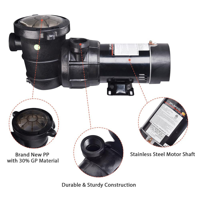 1.5 HP Spa & Pool Pump Above Ground